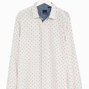 Sahara Club Men's Button-Down Shirt XXL - Playing Card Print
